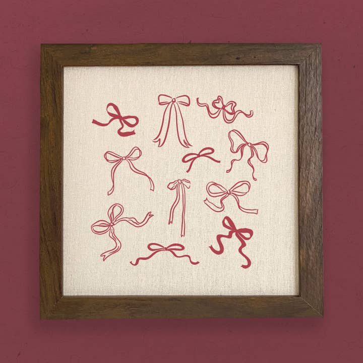 Bows - Framed Sign for wholesale by Boheme Bliss