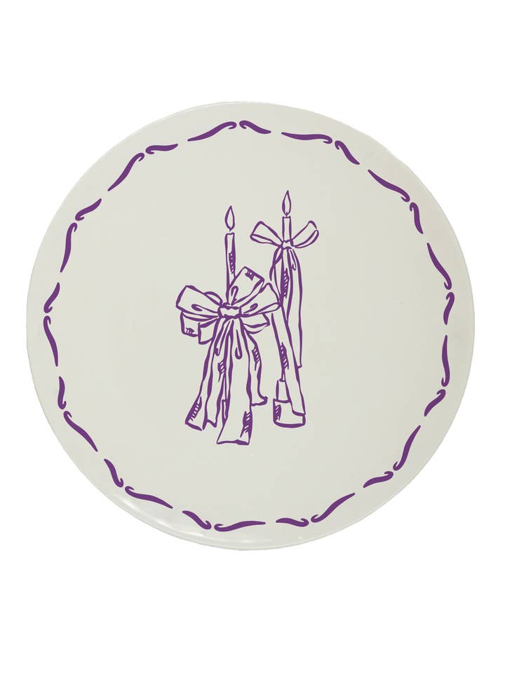 Dessert Plate Candle Xmas Mood for wholesale by Pó de Barro