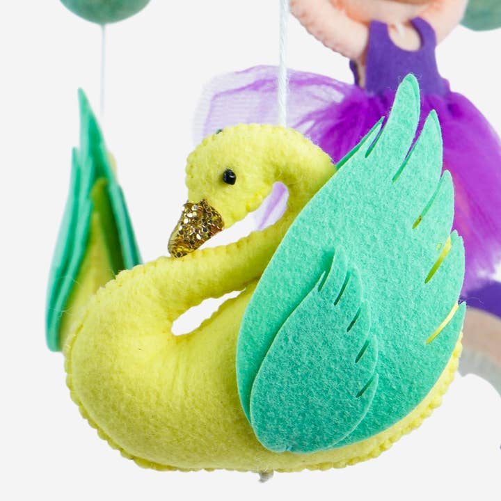 Ash and Vi - Wholesale Baby Mobile - Swan Song Carousel – Handmade Cot / Crib Mobile 2