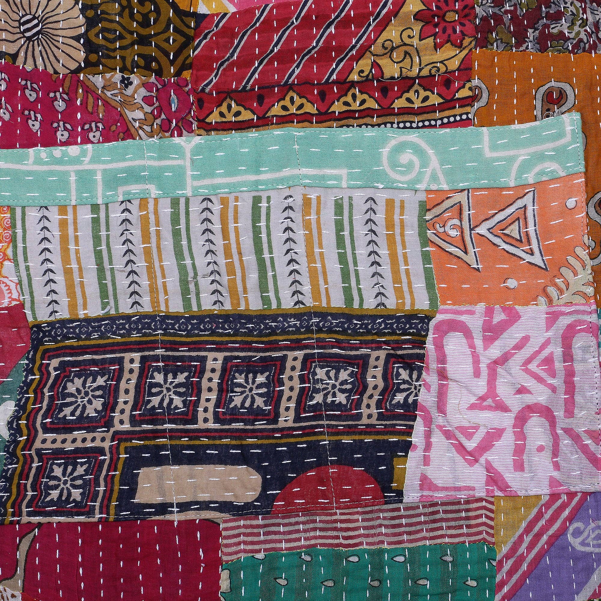 KHC - Wholesale Apron - Vintage Kantha Quilt Apron2