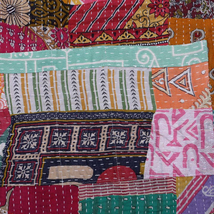 KHC - Wholesale Apron - Vintage Kantha Quilt Apron2