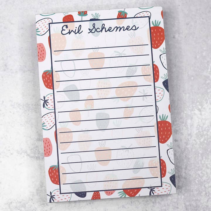 Mugsby - Wholesale Notepad - Evil Schemes Notepad