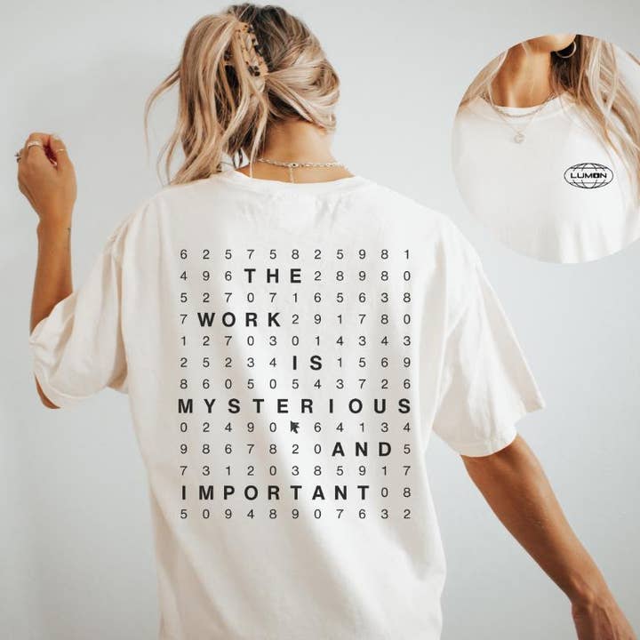 TheKingShirt - Wholesale Graphic Sweatshirt - Women's - Mysterious Work Appreciation Tee - Lumon Industries Gift