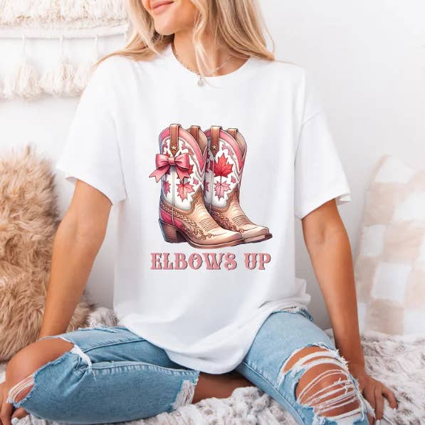 Canadian Cowgirl Boots Graphic Tee – Country Style Shirt for wholesale by The Detailed Diva