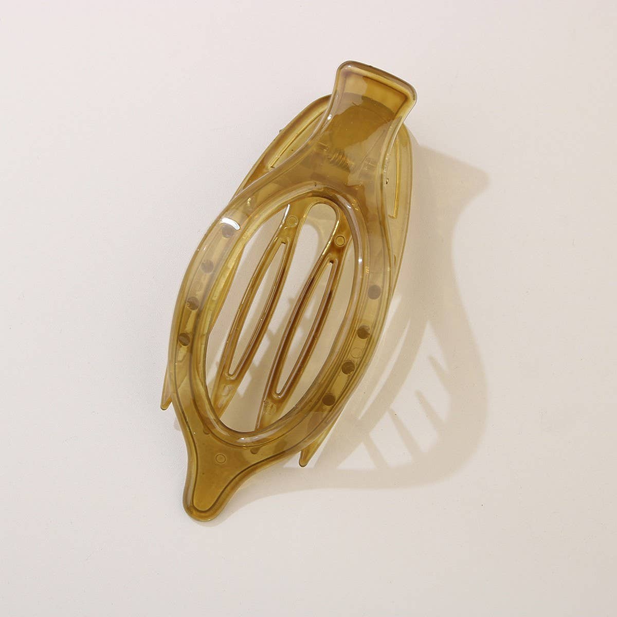 ACCITY - Wholesale Hair Clip - Women's - Glossy Matte Oval Hair Clip-Large Duckbill Style_CWAHA0747921