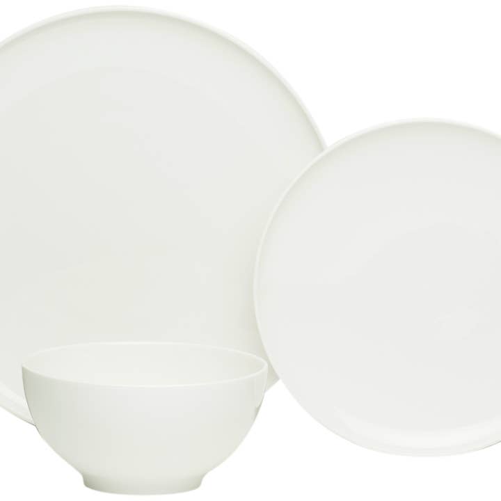Every Time 18-teiliges Essgeschirr-Set, Service für 6 Personen, Weiß für den Großhandel von Red Vanilla Home