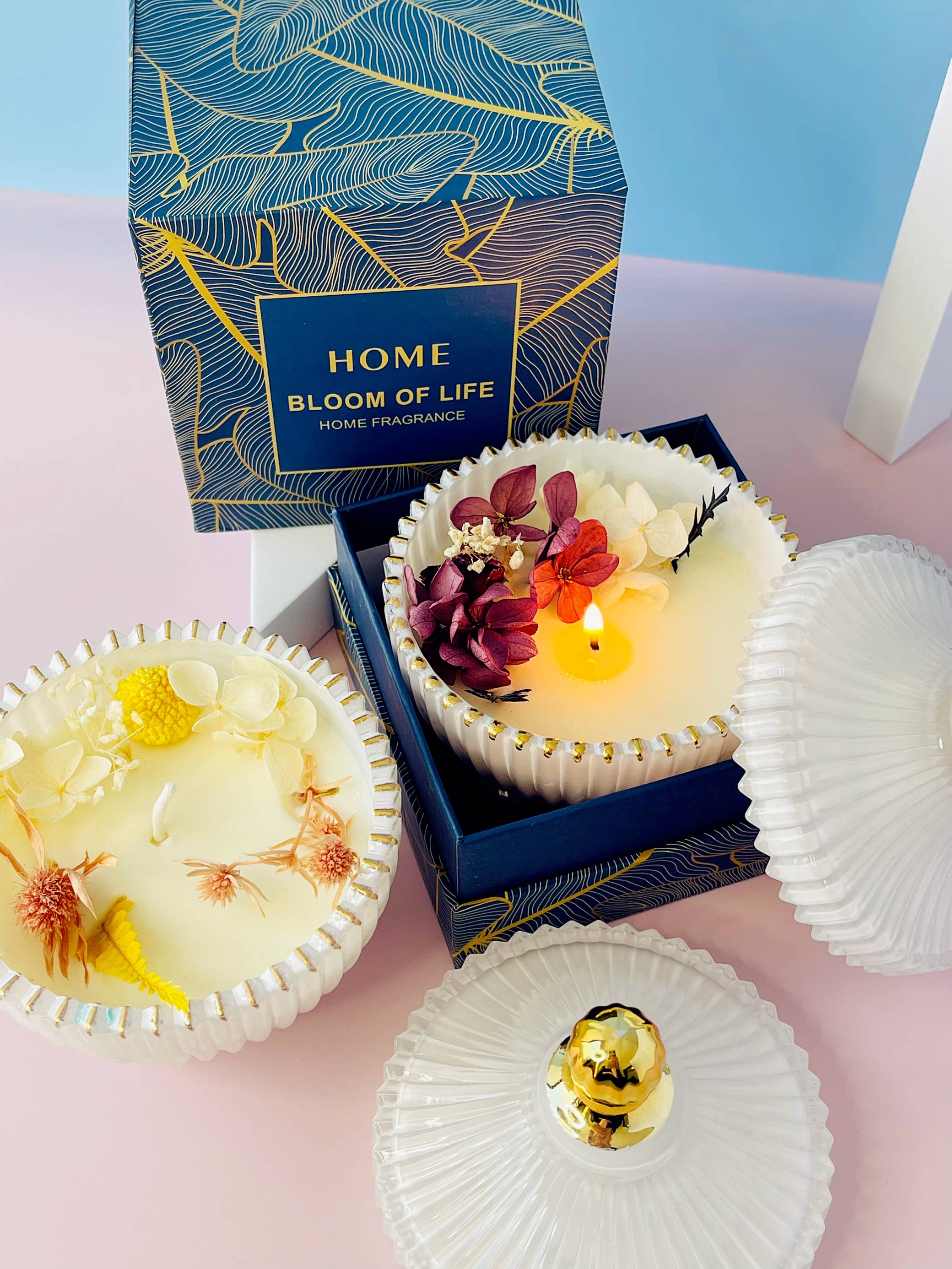 Carol Cao - Wholesale Jar/Filled Candle - Warm and Cozy Candle Rose Jar Candle Handmade Candle Jar7