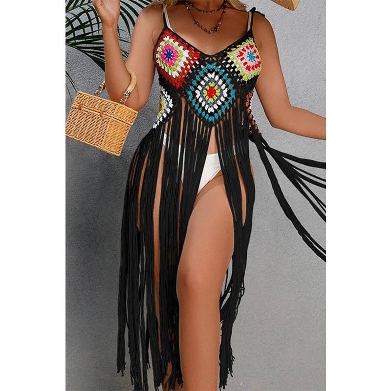 Paperdoll – Engroshandel Strandbadekåbe – Dame – HÆKLET BIKINI Boho Cover Up 6