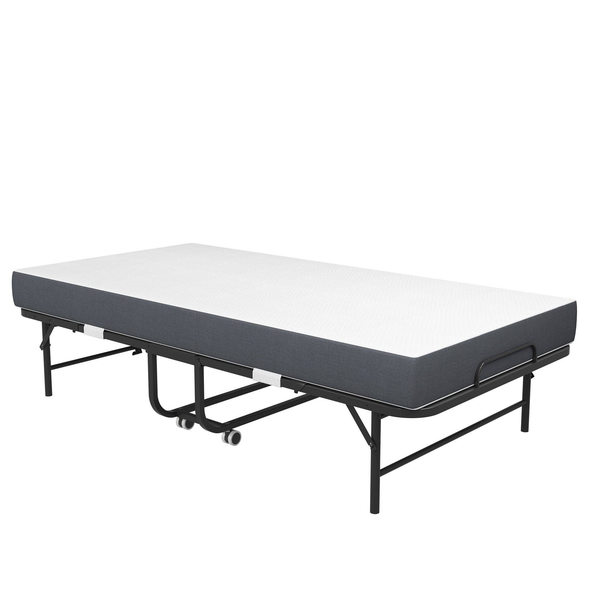 39F Inc. - Wholesale Bed - Twin Folding Bed:Memory Foam Mattress+Sturdy Metal Frame15