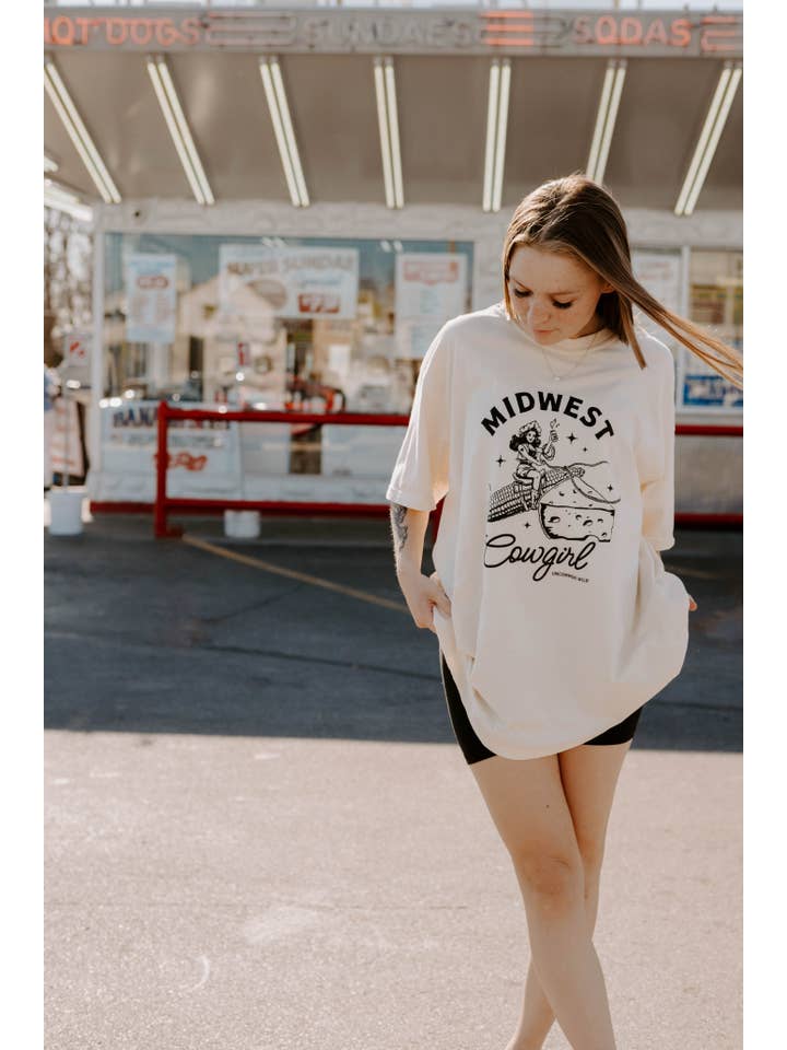 Uncommon Wild - Wholesale Screen Printed T-Shirt - Women's - Midwest Cowgirl Retro Western Comfort Colors Graphic Tee4