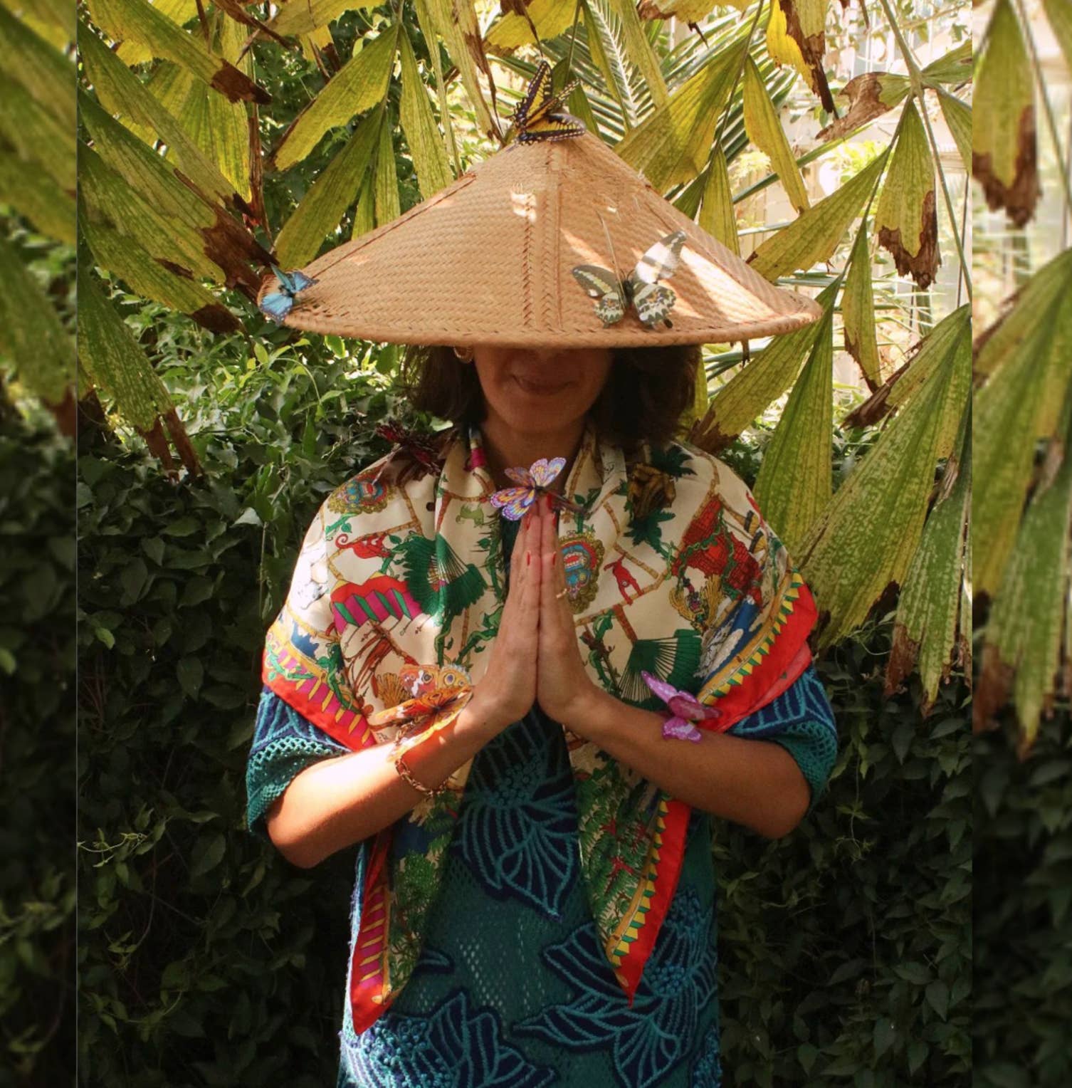 SOIE-MEME – Großhandel Schal – Damen – Makasih, orange Seidenschal3