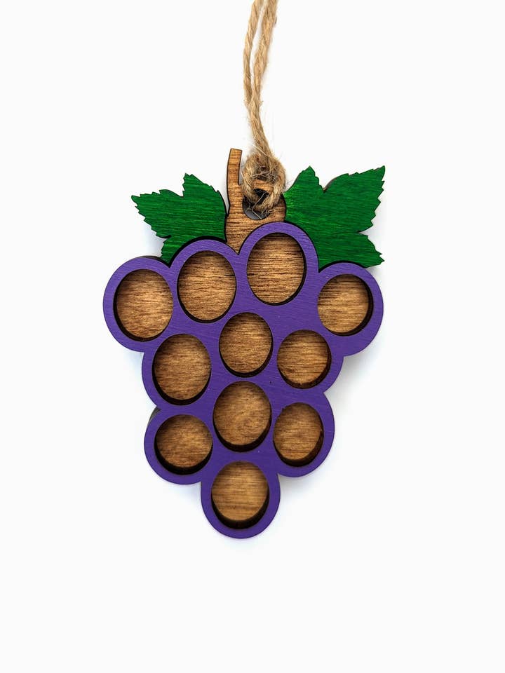 Grape Christmas Ornament for wholesale by The Little Ornament Shop