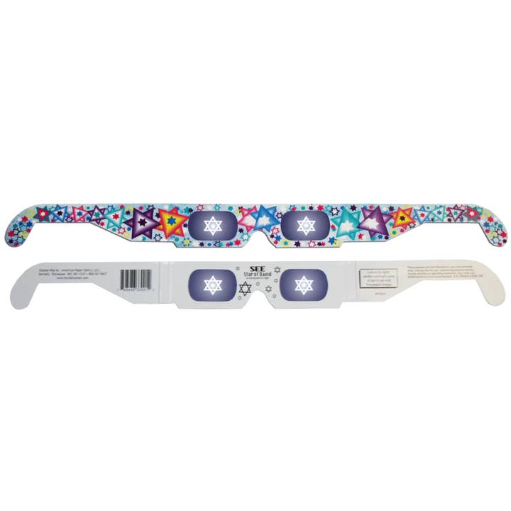 American Paper Optics, LLC - Wholesale Party Favor - Star of David 3D EyeWitness Glasses - 25 Pack