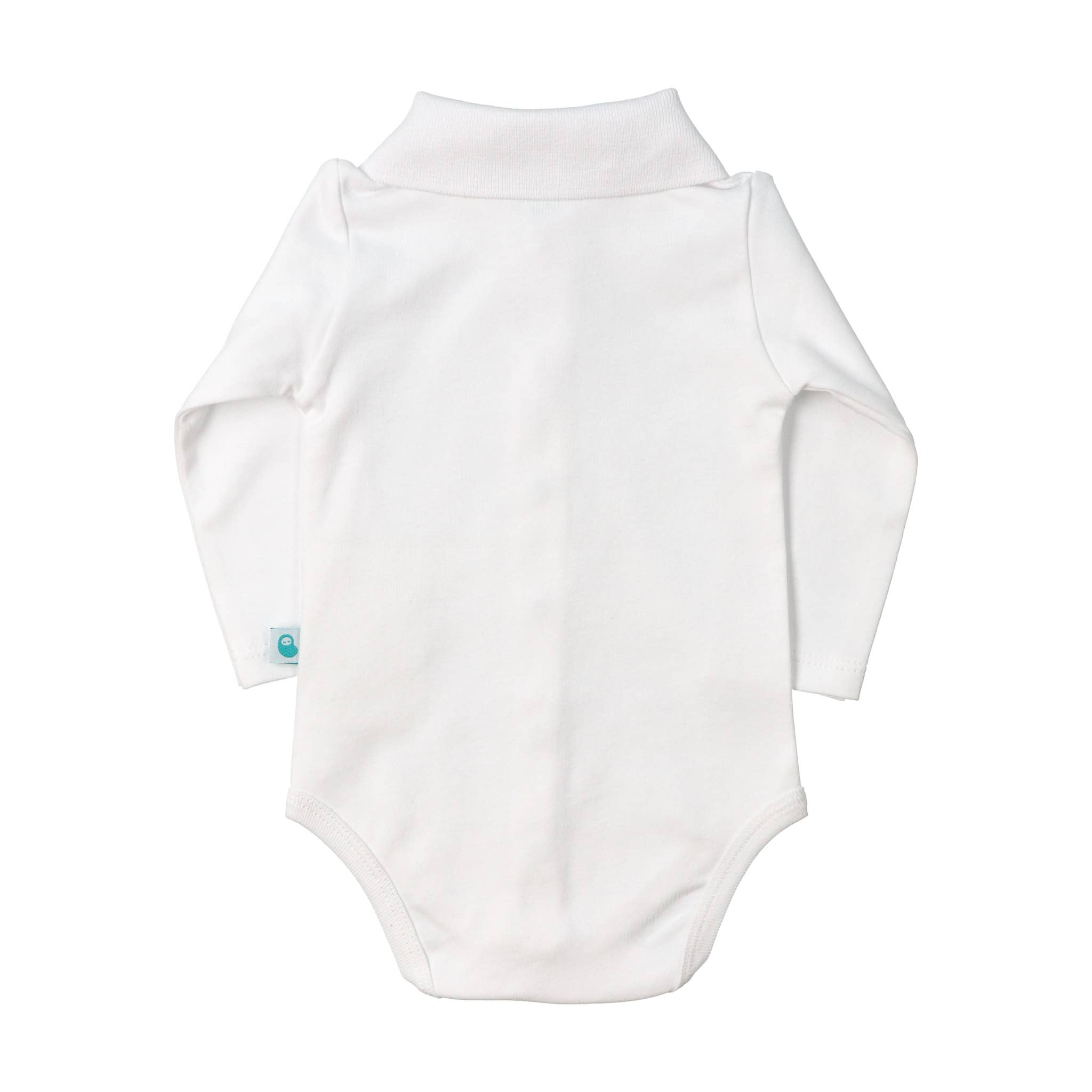 Bean Baby Clothes - Vente Body (sans pieds) – bébé - Body bébé en coton avec col polo blanc.5