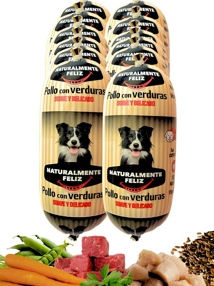 Cocido Natural de Pollo fresco y verduras - (12un x 450g) para venta al por mayor de Naturalmente Feliz
