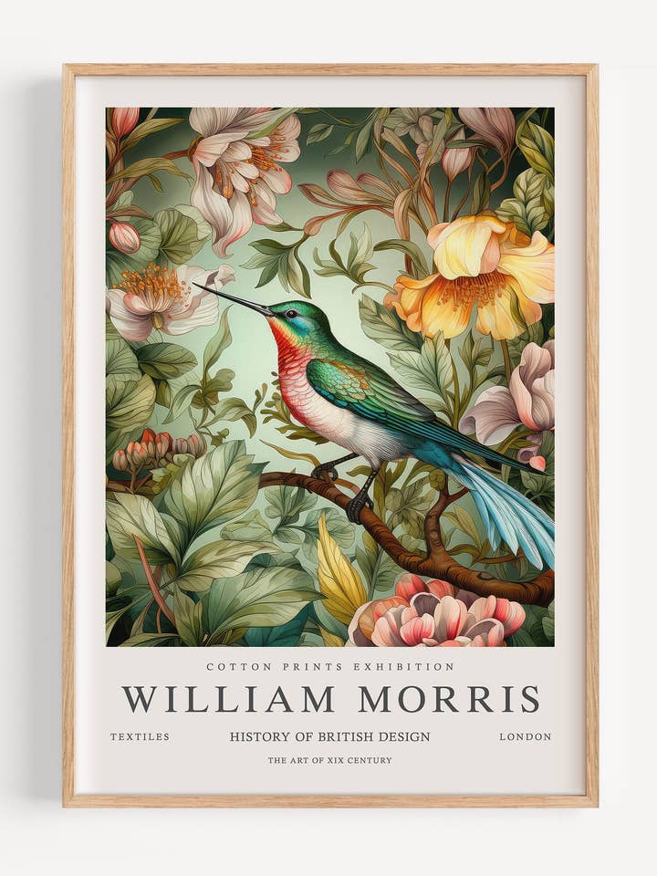 William Morris Bird I53-74 voor wholesale door Peardrop Prints