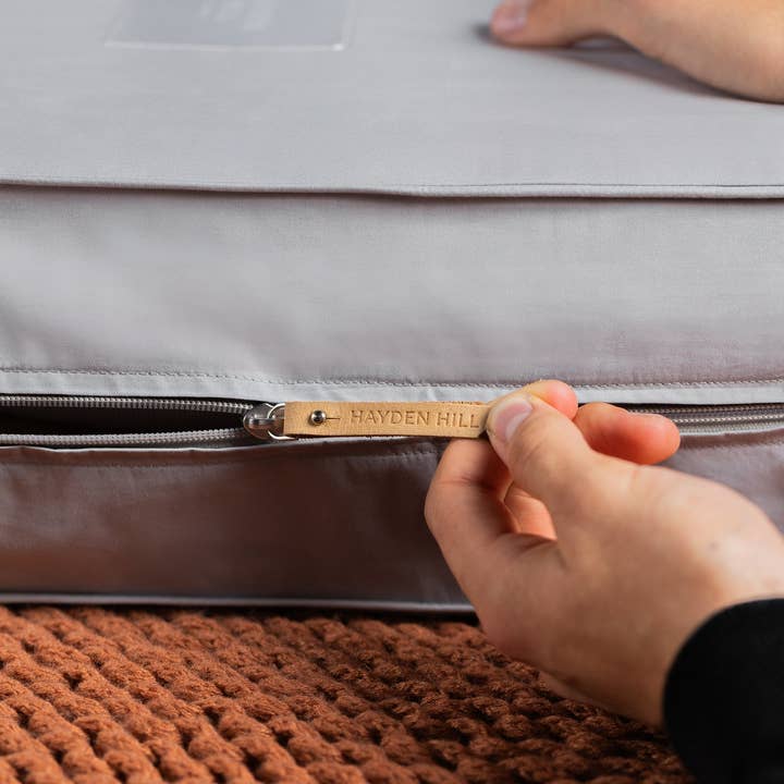 Extra Large Organic Cotton Storage Bag, Gray for wholesale by Hayden Hill US