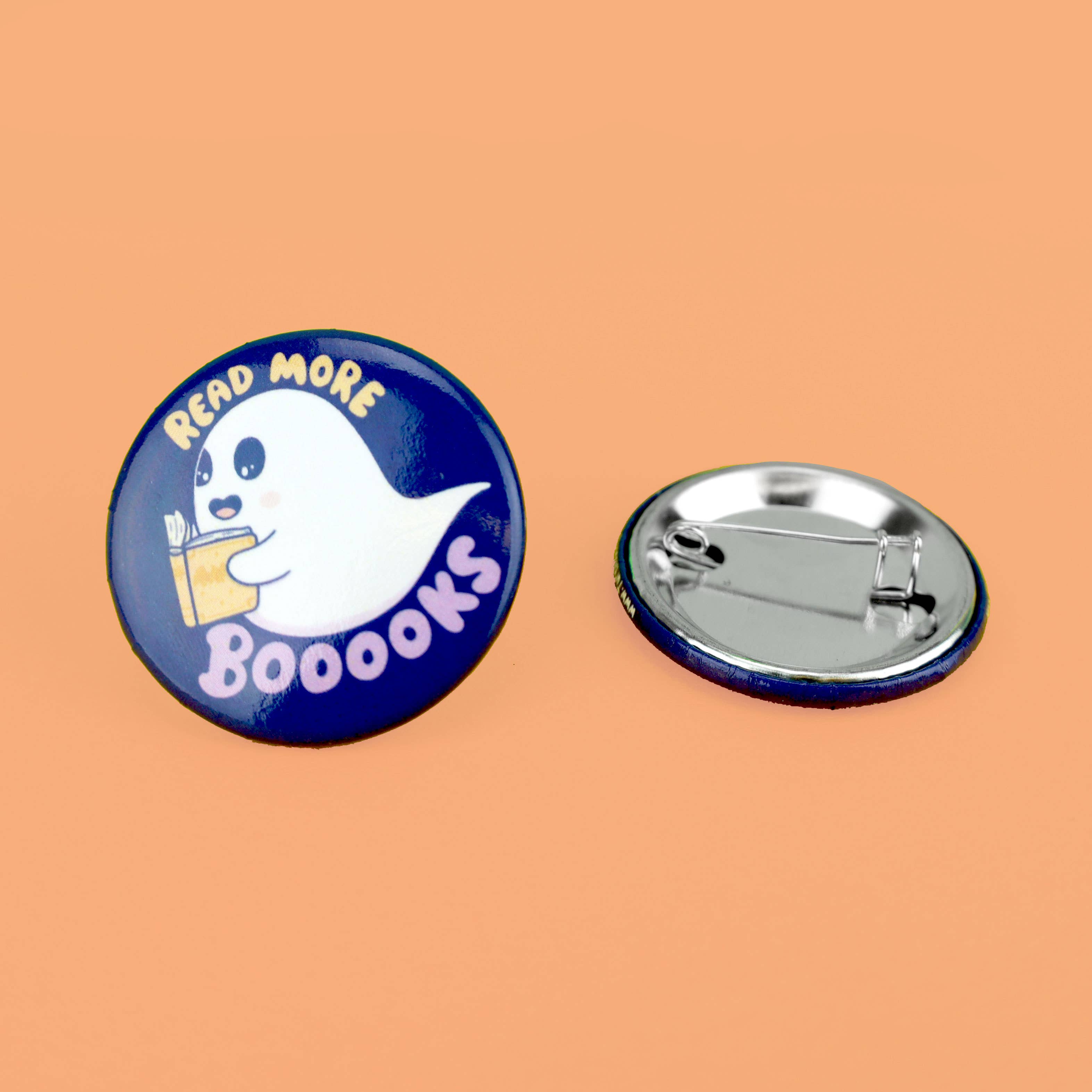 Turtle's Soup - Wholesale Lapel Pin/Button - Read More Books Funny Reading Ghost Gift Pinback Button1