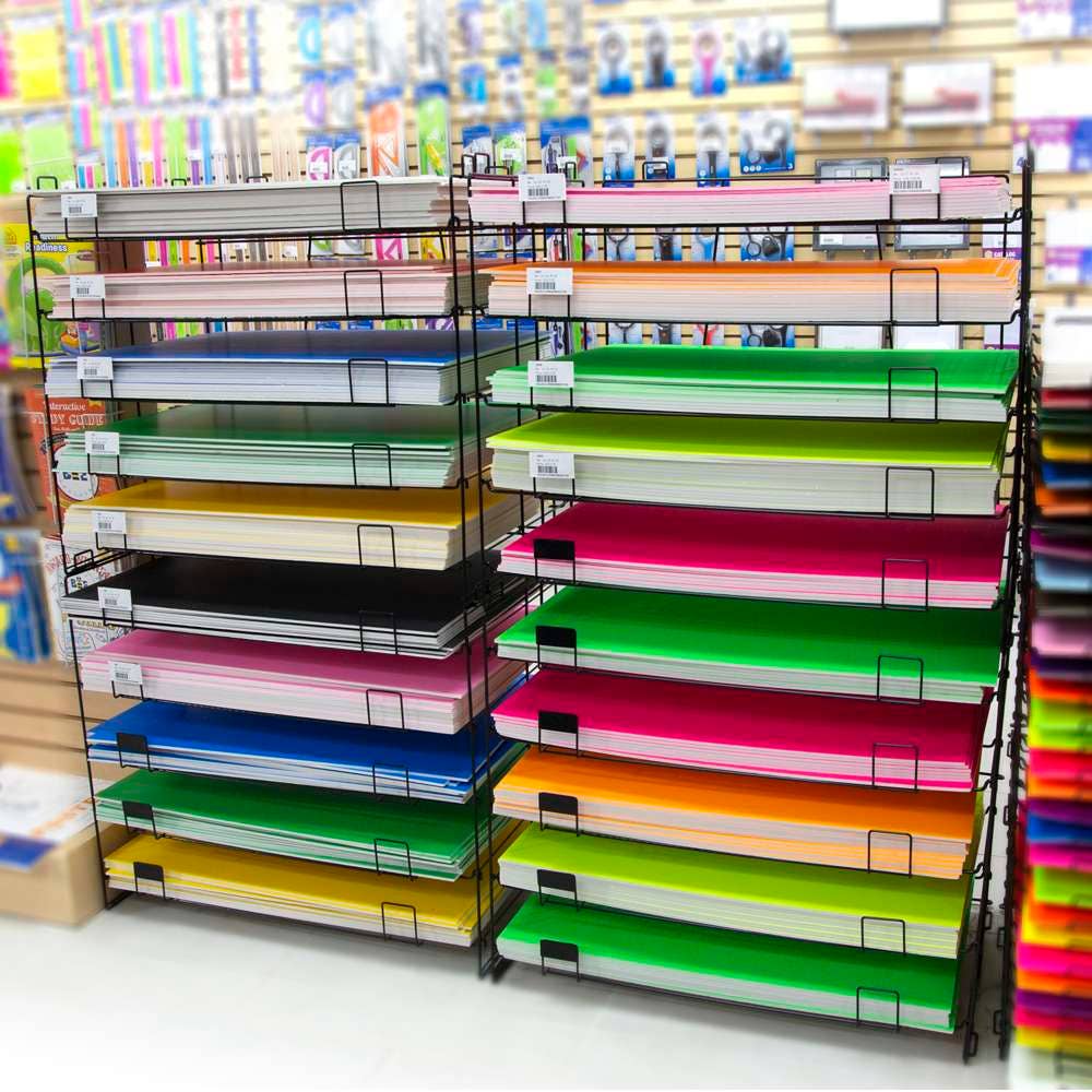 Luna Office Supply -  Everyday Essential - Wholesale Retailer Display - Paper & Novelty - BAZIC 20" X 30" 10-Slots Foam Board Display Rack3