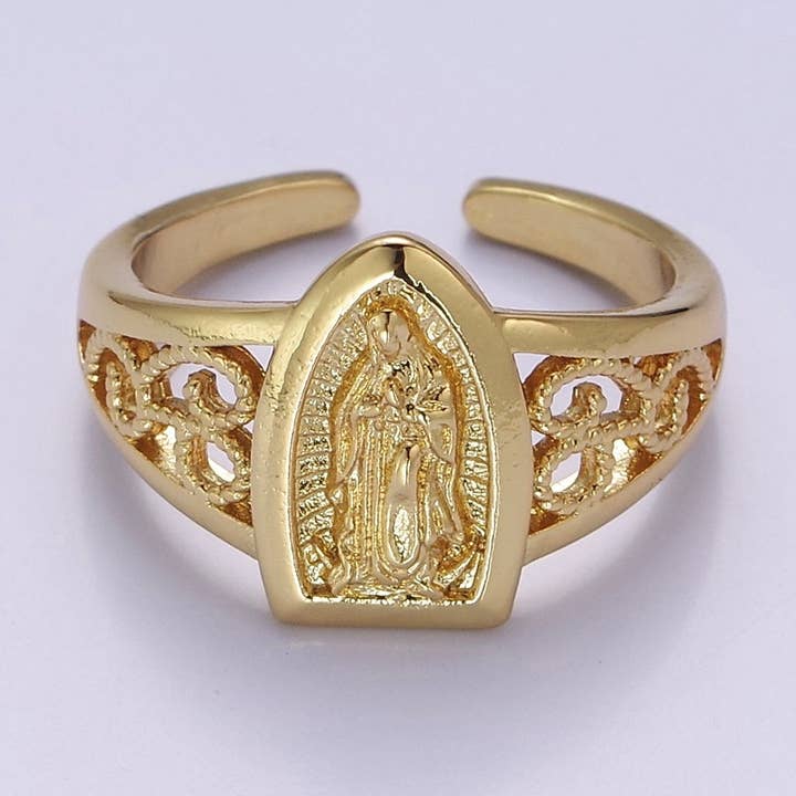 Catholic Our Lady of Guadalupe Virgin Mary Religious Ring for wholesale by Aim Eternal