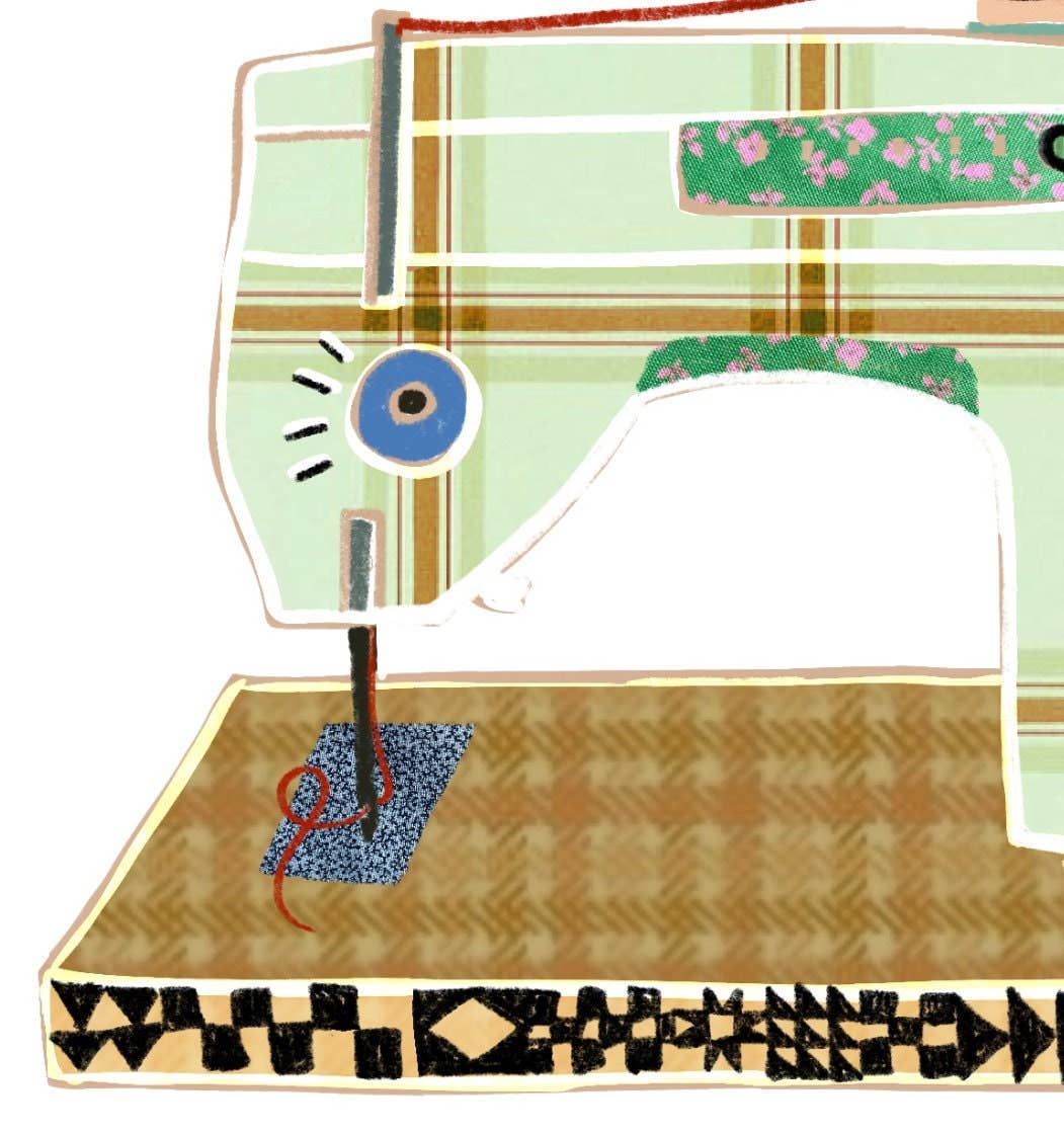 Laurenspired - Wholesale Sticker - Retro Sewing Machine Vinyl Stickers, Quilt Sewing Sticker4