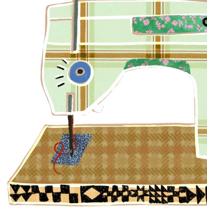 Laurenspired - Wholesale Sticker - Retro Sewing Machine Vinyl Stickers, Quilt Sewing Sticker4