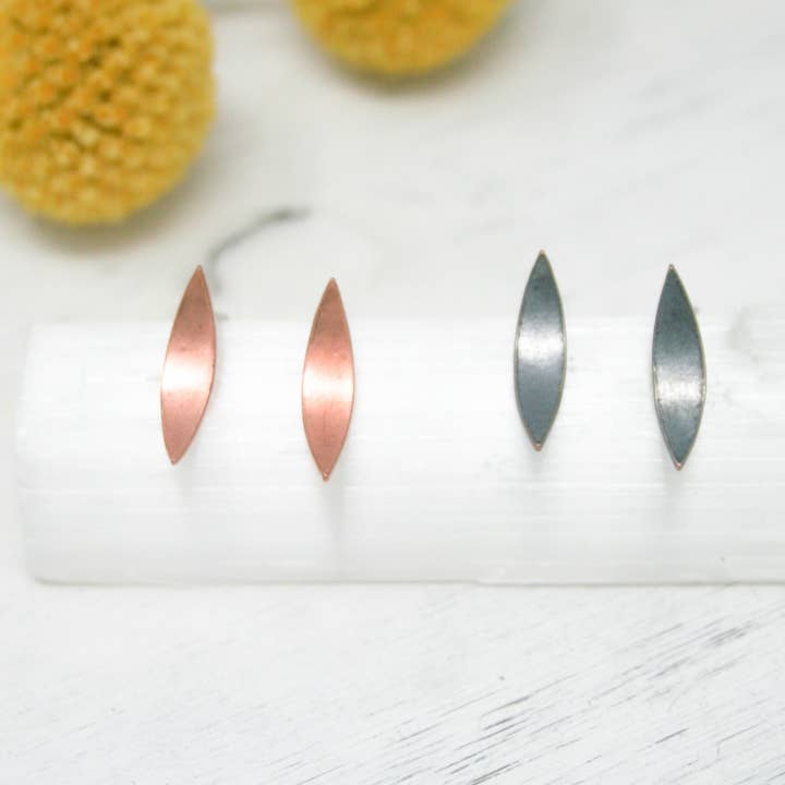 Kopparstiftörhängen, Minimalistiska Kopparsmycken för wholesale av Rising Jewelry
