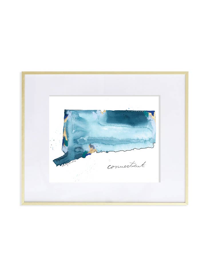 Connecticut Print for wholesale by Whitney Winkler