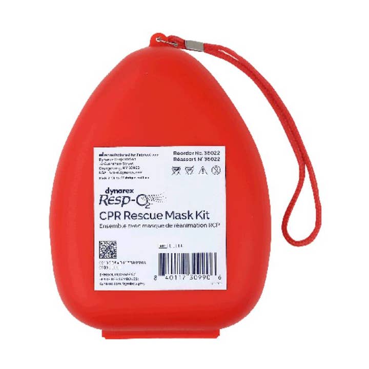 Dynarex CPR Rescue Mask Kit w/ One-Way Valve, Barrier Filter and Pai (25 Count) for wholesale by Go Bulk Medical