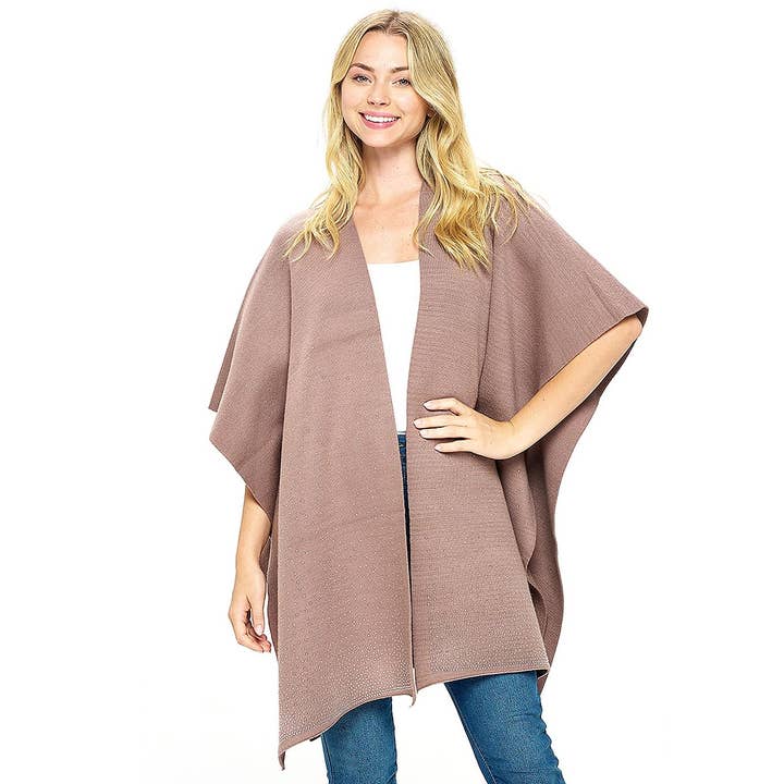 Diacly - Wholesale Wrap - Women's - Sophisticated Corner Edge Spreding Rhinestone Shawl