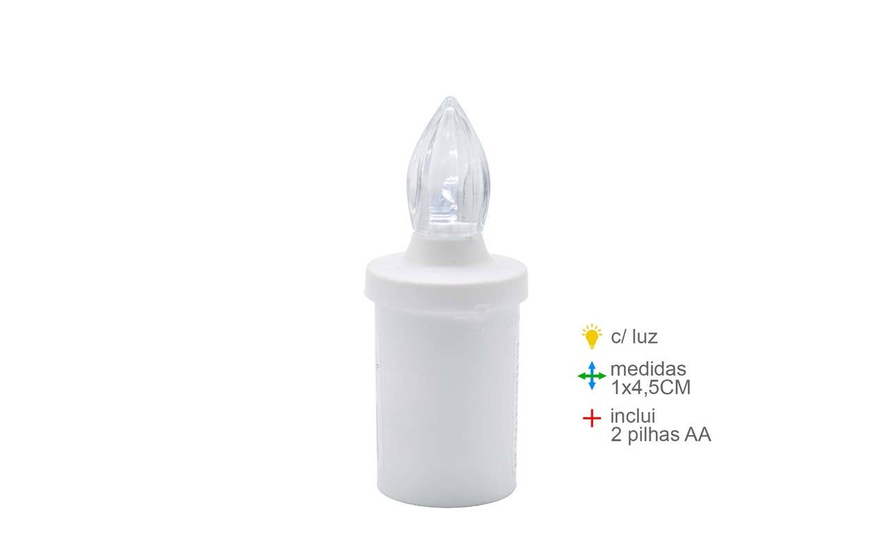 Esoterica Arte – wholesale Avsmalnande ljus – Litet vitt LED-ljus (15 st)0