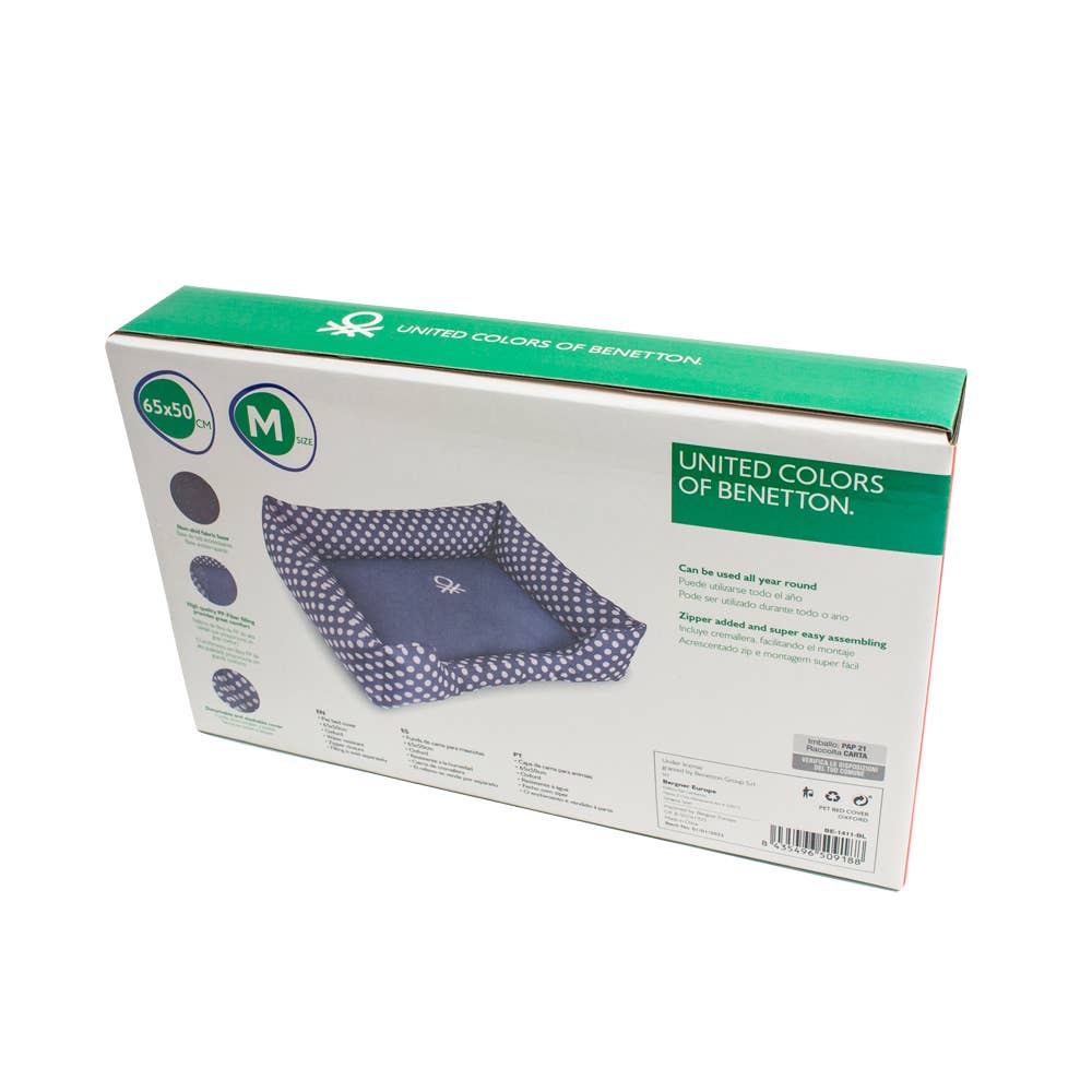 Julius K9 - Wholesale Pet Bed - Cat/Dog - Benetton Blue Polka Dots crib cover0