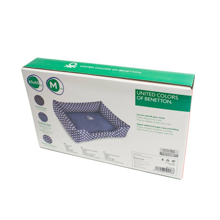 Julius K9 - Wholesale Pet Bed - Cat/Dog - Benetton Blue Polka Dots crib cover