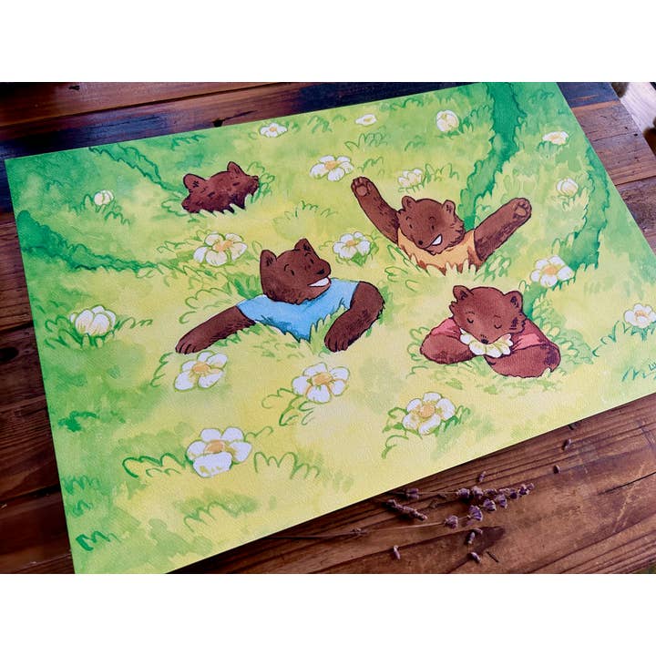 Weidepret 17 x 11” Kunstdruk voor wholesale door Cottonbook