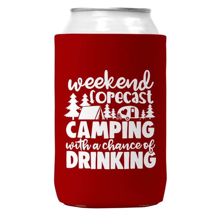 Wi-Wear - Wholesale Drink Huggers & Koozies - Weekend Forecast Camping Cooler for 12oz Cans1