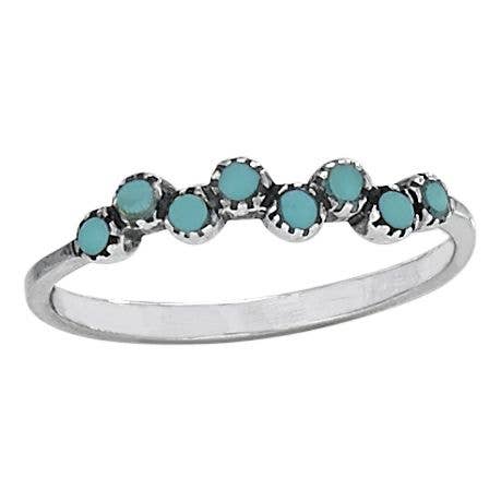 Tiger Mountain Jewelry - Wholesale Multi-Stone Ring - Fairy Tears Turquoise Sterling Silver Ring