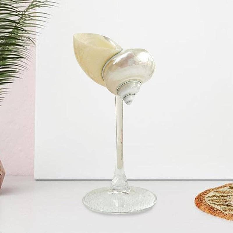 Kiyo Home – Großhandel Trinkglas/Tasse – Seashell-Gläser-Set aus 4 | Cocktailglas | Margarita-Glas3