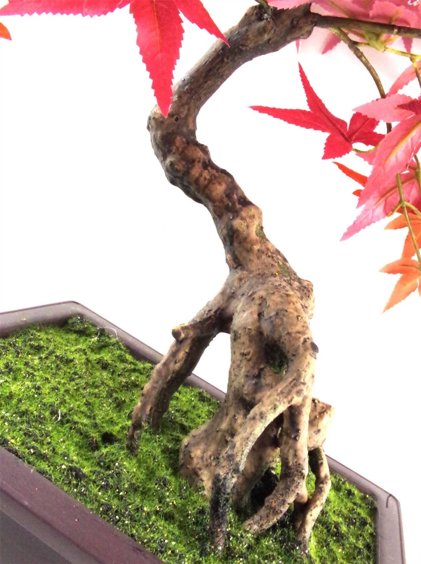 Leaf Design UK LTD - Wholesale Kunstplant - Kunstmatige Bonsai Esdoorn 50 cm met Rode Bladeren2