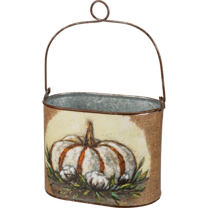 Primitives by Kathy - Wholesale Storage Bin - Pumpkins Bucket Set1