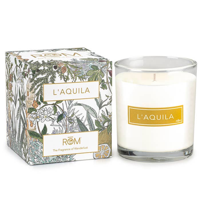 L'Aquila Luxury Candle for wholesale by RŌM fragrance