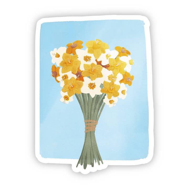 Multicolor Daffodil's Sticker for wholesale by Big Moods