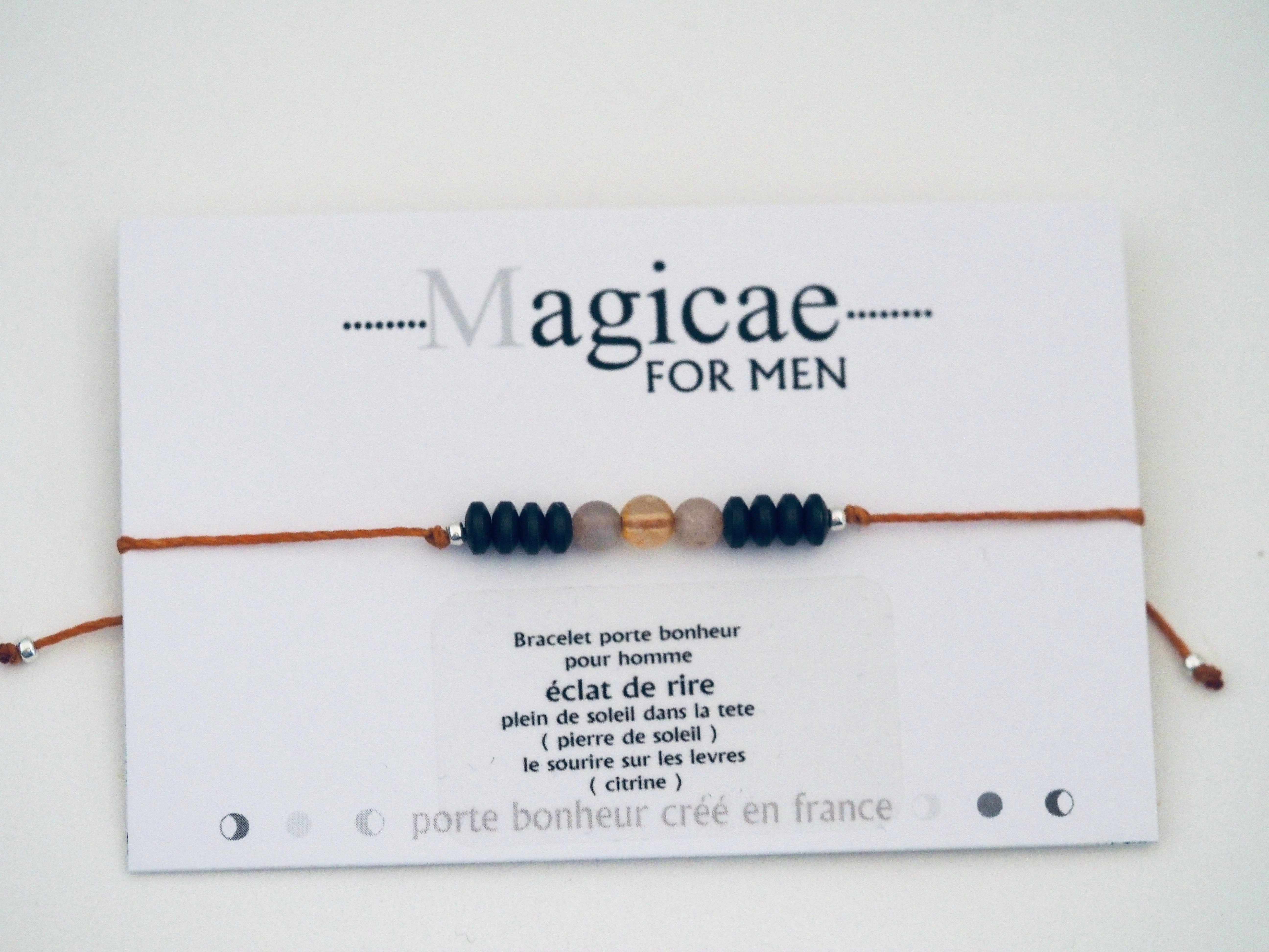 Magicae - Wholesale Beaded Bracelet - Men's Good Luck Bracelet: Burst of Laughter2