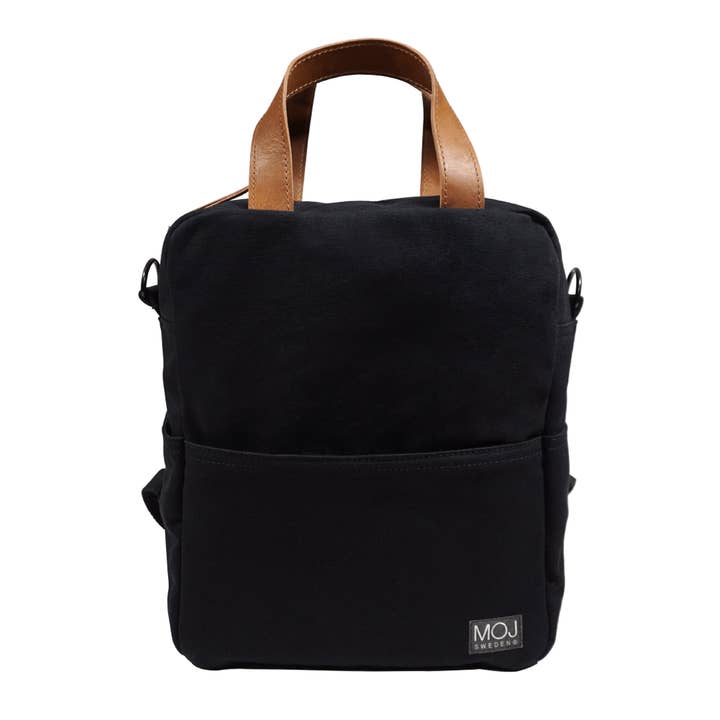 ALVIN BLACK/BROWN diaper backpack / Wickelrucksack für den Großhandel von Elephbo