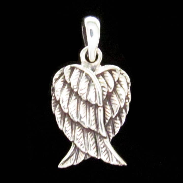 Sterling Silver Angel Wings-Small Pendant for wholesale by Zeppo Merchandisers Inc