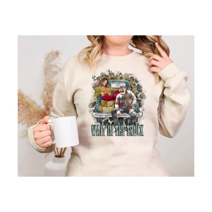 WAIT IN THE TRUCK (GRAPHIC TEE) 8881 for wholesale by Raging Phoenix