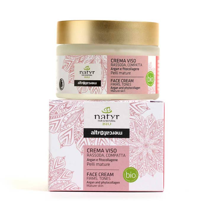 Face Cream-Tightens&Compacts-Mature Skin-Argan-Organic-50ml for wholesale by Altromercato