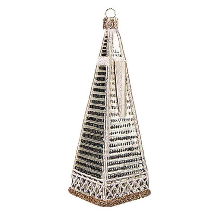 Pinnacle Peak Trading - Wholesale Ornament - San Francisco Transamerica Pyramid Tower Glass Ornament