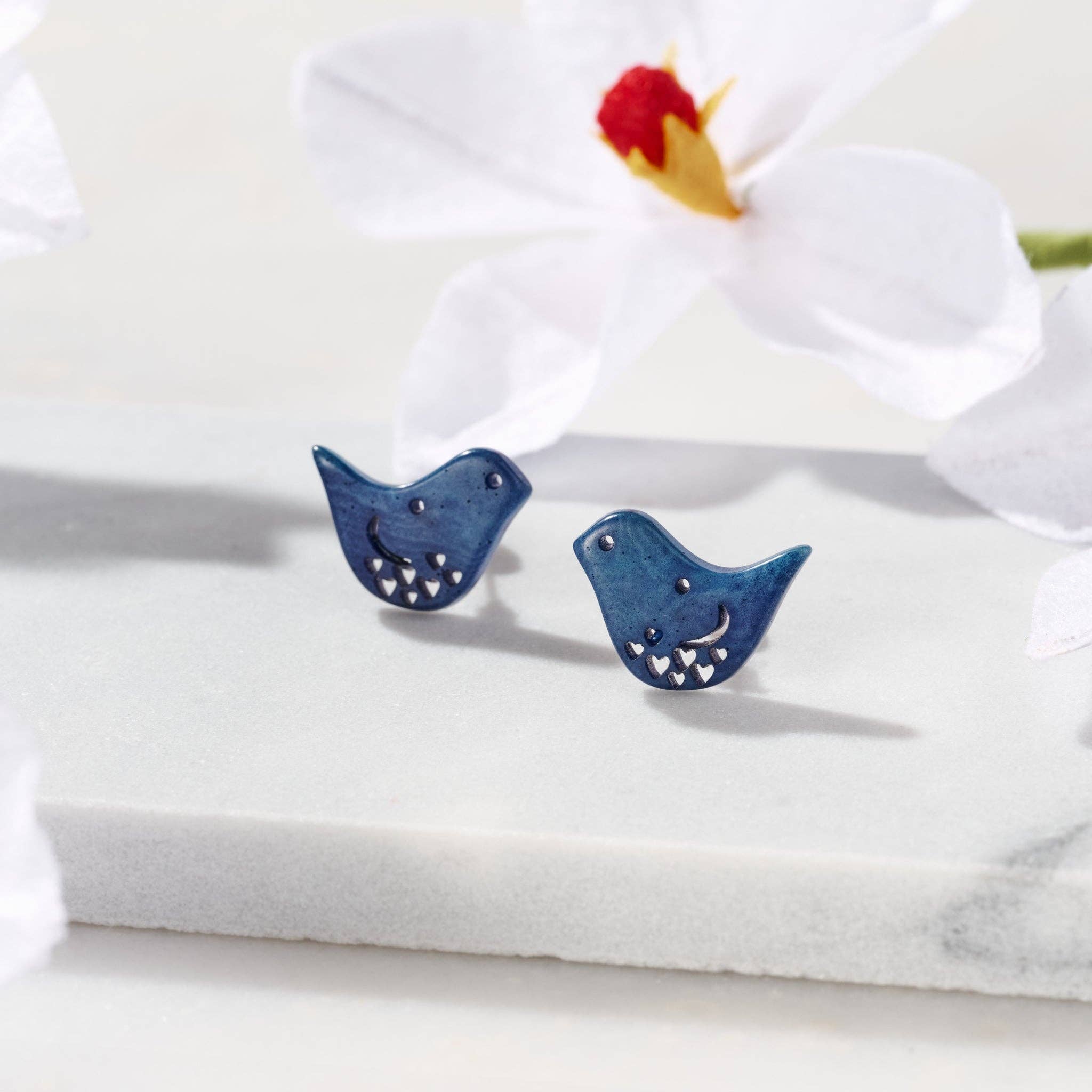 Ten Thousand Villages - Wholesale Stud/Post Earrings - Pisco Bird Tagua Earrings