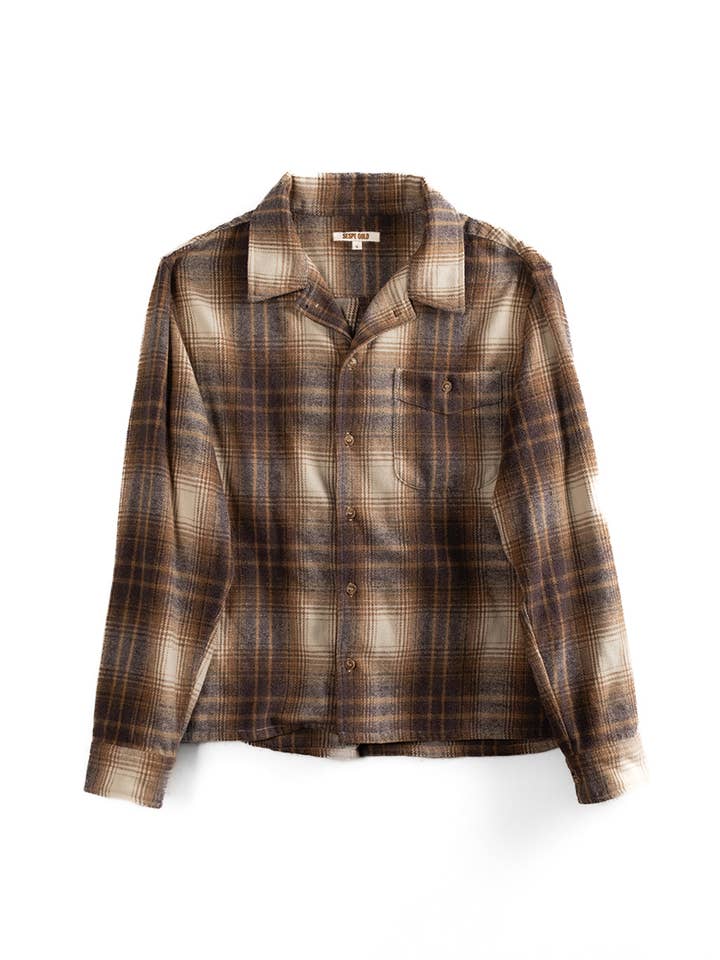 Classic Heritage Inspired Boxy Flannel for wholesale by Sespe Gold