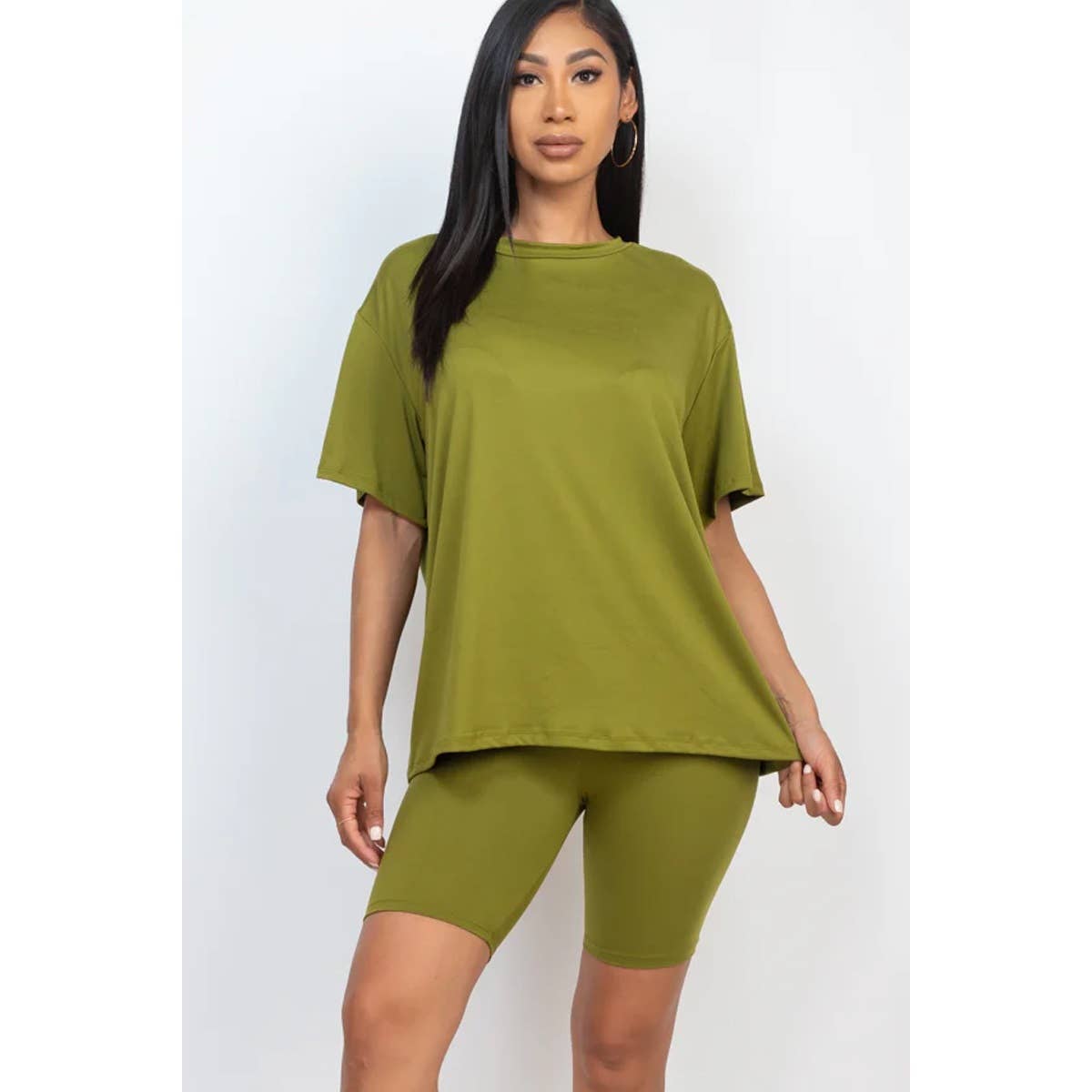 HiteJeans – wholesale Top & short set (NOT loungewear) – Women’s – TWO PIECE TOP BIKER SHORTS SET22